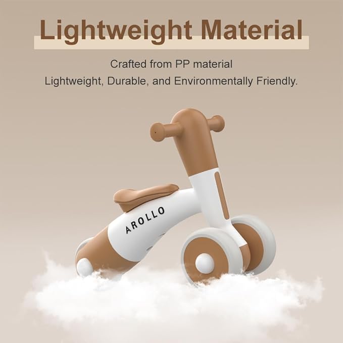 3-Wheel Baby Balance Bike for Toddlers 1-2 Years Old (8-24 Months), Adjustable Seat & Anti-Tip Design, Learning Walker Toy, First Birthday Gift for Boys & Girls