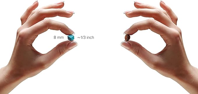 PIXIO Lava - Tiny Magnetic Blocks Building Toy in The Pixel Art Style with Free App - 5/16" Plastic Cubes with 6 Magnets Inside - Open Ended Toy - Creativity Toy for Ages 6+ - 60pcs