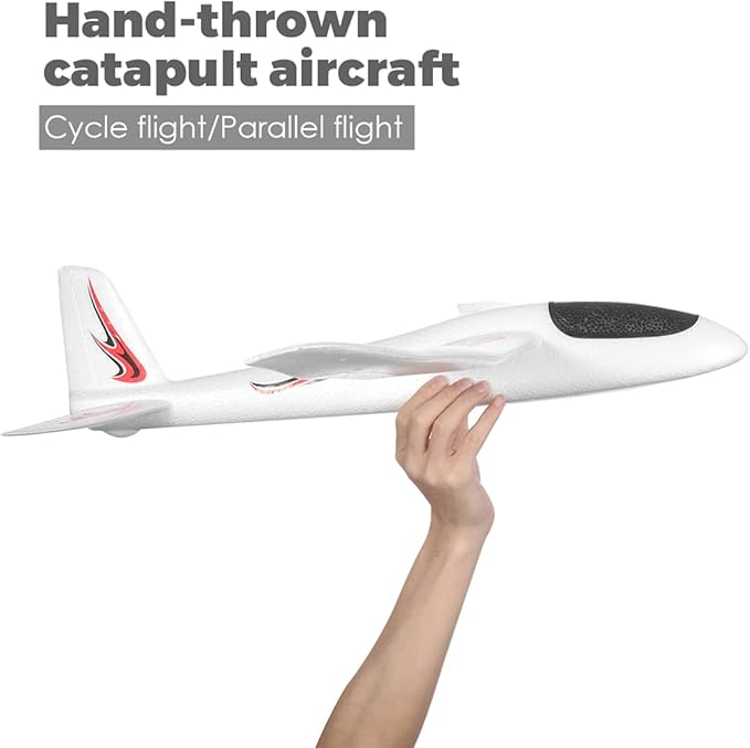 Zerodeko Foam Airplane Toy, 39 x 24 Large Throwing Glider Plane Toy Model Outdoor Flying Toy DIY Aeroplane Model Birthday Party for Kids Boys Girls 3+