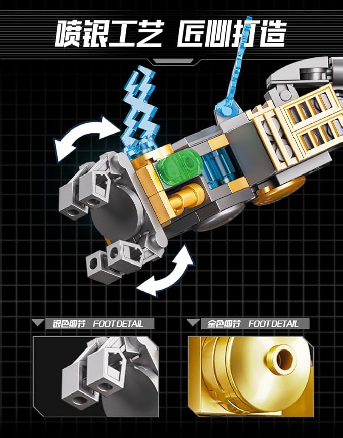 Mechanical Bear Small Particle Tidal Play Building Blocks for Adults & Kids, Puzzle Toy Compatibility with Lego Birthday Gift (LS)