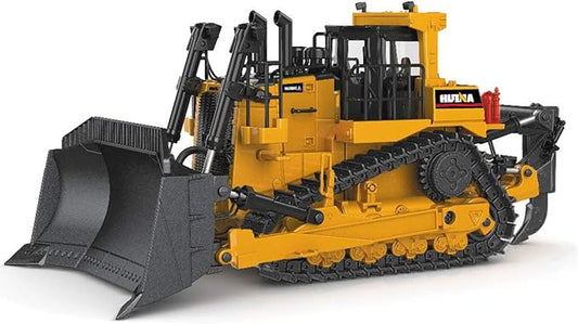 fisca 1/50 Diecast Bulldozer Model Metal Construction Vehicle Toy