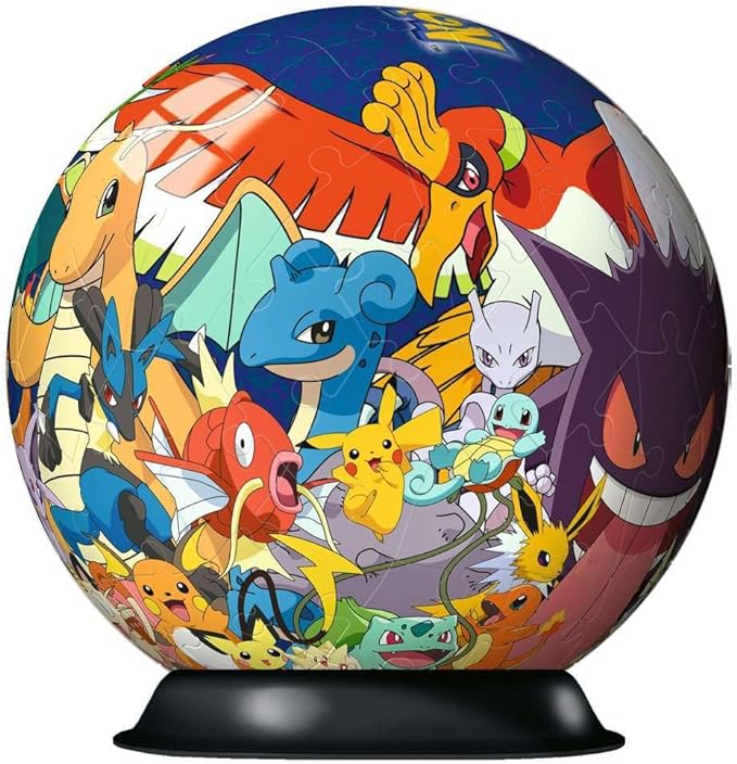 Ravensburger Pokemon 3D Jigsaw Puzzle Ball for Kids Age 6 Years Up - 72 Pieces - No Glue Required - Gifts for Boys and Girls