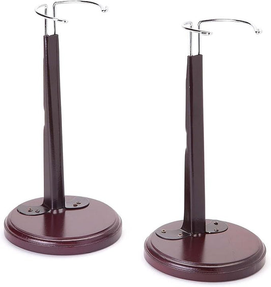 THE QUEEN'S TREASURES 18" Doll Accessories, Set of 2 Wooden Doll Stand, Sized for 18 Inch Dolls & American Girl Dolls