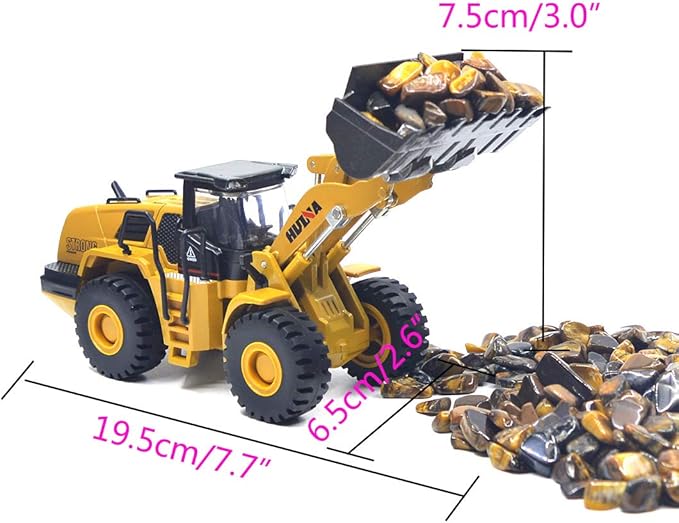 Ailejia 1/50 Scale Construction Vehicles Dump Truck Mechanical Loader Alloy Models Construction Vehicle Model Engineering Car Toy Boy Gift (Engineering car Suit 2)