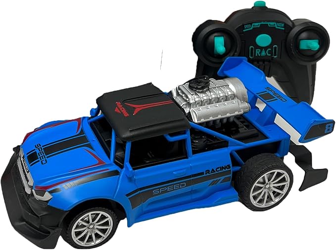 Nature Bound Remote Control Car, Smoke Screen Racer, 2.4 GHz RC Vehicle with Spraying Mist & Light for Kids, Sport Racing Hobby Toy for Boys & Girls (Blue)