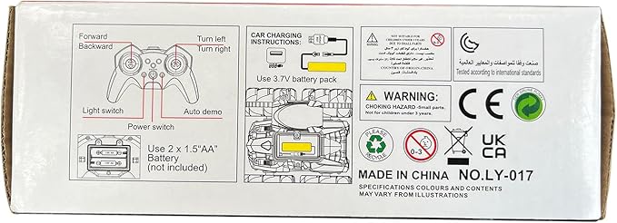 Waterproof Remote Control Car，4WD Amphibious 2.4 GHz RC Car Remote Control Boat，360°Rotation RC Stunt with LED Lights，Boys Girls Gifts All Terrain Water Beach Pool Toy