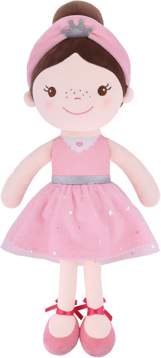 Soft Baby Doll Toys (16'') for Girls, My First Baby Rag Dolls for 1 Year Old Girl Birthday Gift Plush Doll Toys Machine Washable Baby Doll for Toddler Kids Infants - Ballet Girl