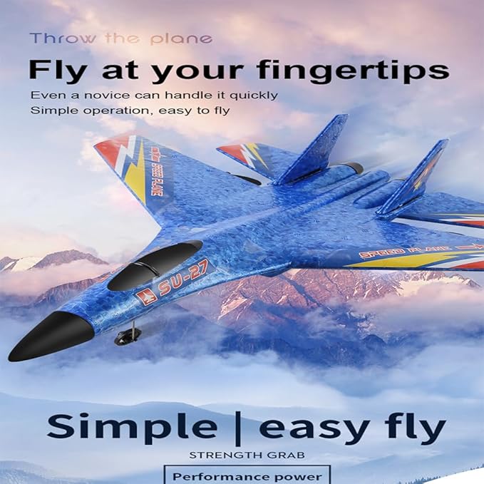RC Plane,Remote Control Airplanes, Su-27 Ready to Fly Remote,2 Channel 2.4GHZ Remote Control Plane Aircraft,RC Airplane for Boys Girls Adults Beginners