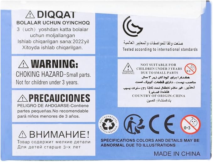 MoKo Water Sprinkler for Kids, Piranha Toddler Outdoor Toys with 4 Wiggle Tubes and Hose Clamp, Outdoor Play Toys Spray Up to 8ft, Summer Water Toys Sprinklers for Yard Lawn Garden Pool, Blue