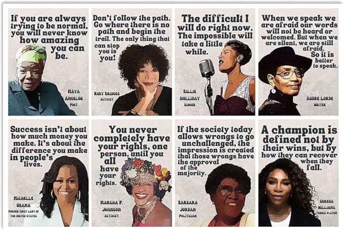 Iconic Black Women Black Women in History 500 Piece Jigsaw Puzzle for Adults Families Kids Toys Gift Feminist Poster Feminist Wall Art Feminist Feminist Art Feminist Gifts