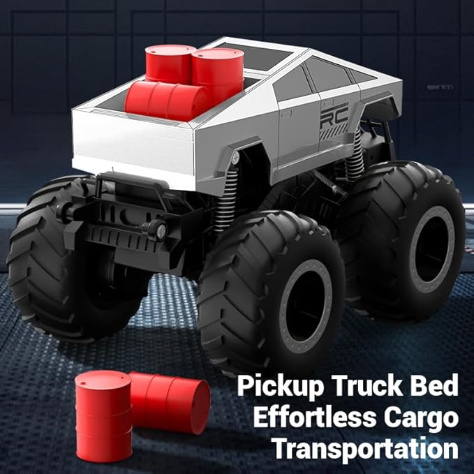 1:16 Scale 4WD Waterproof Cybertruck Remote Control Car - 2.4GHz All Terrain Off - Road Pick - up Truck for Hobby Enthusiasts (RC Cybertruck Standard)