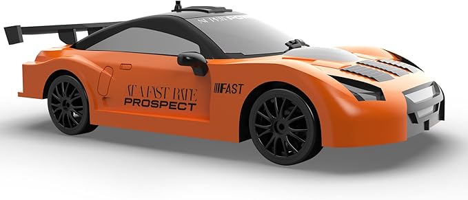 Remote Control Car RC Drift Car 2.4GHz 1:24 Scale 4WD 15KM/H High Speed Model Vehicle with LED Lights Drifting Tire Racing Sport Toy Car for Adults Boys Girls Kids Gift 2Pcs Rechargeable Batteries