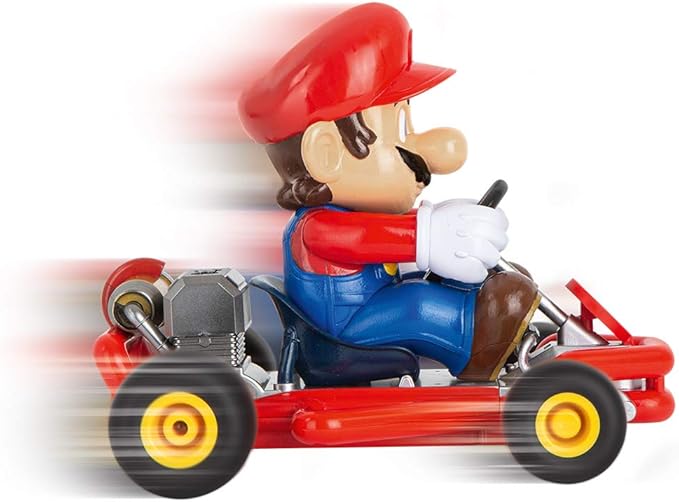 Carrera 200989 RC Official Licensed Kart Pipe Kart Mario 1:18 Scale 2.4 Ghz Remote Radio Control Car with Rechargeable LiFePO4 Battery - Kids Toys Boys/Girls