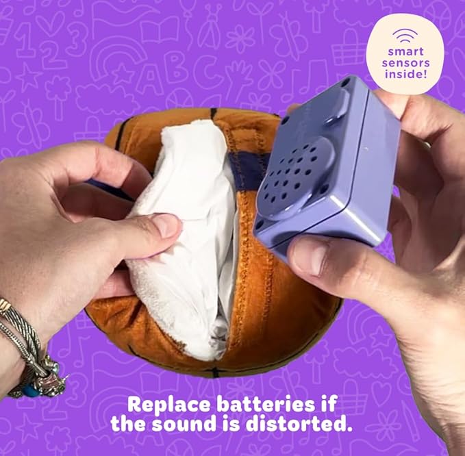 Move2Play, Hilariously Interactive Toy with Music & Sound Effects | Birthday Gift for Boy & Girl | Ball for Toddler & Baby | Indoor/Outdoor | 1, 2, 3+ Year Old (Football) (Basketball)