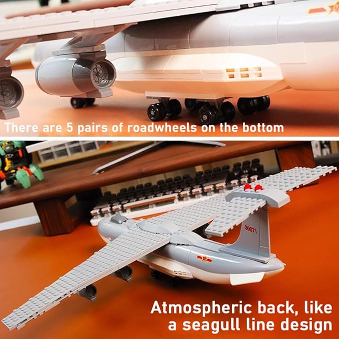 Early Warning Aircraft Air Force Building Block Set,Military Fighter Air Force,WW2 Military Airplanes Model,Aircraft Plane Brick Building Set Toy Gifts for Kids and Adults,199PCS