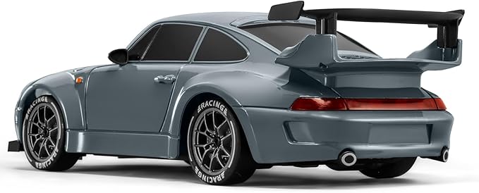 ACAMMZAR RC Drift Car, 1:24 Remote Control Car for Kids, 20KM/H 4WD High Speed RC Cars with LED Lights, Two Batteries, Extra Drifting Tires, Vehicle for Adults Boys Girls