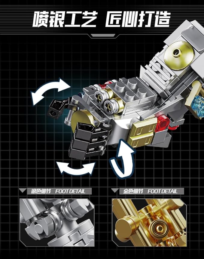 Mechanical Bear Small Particle Building Blocks for Adults & Kids, Compatibility with Lego Puzzle Toy Birthday Gift (QTZ)