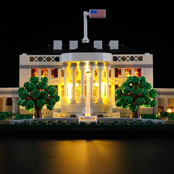 LIGHTAILING Light Set for (Architecture White House Building Blocks Model - Led Light kit Compatible with Lego 21054(NOT Included The Model)