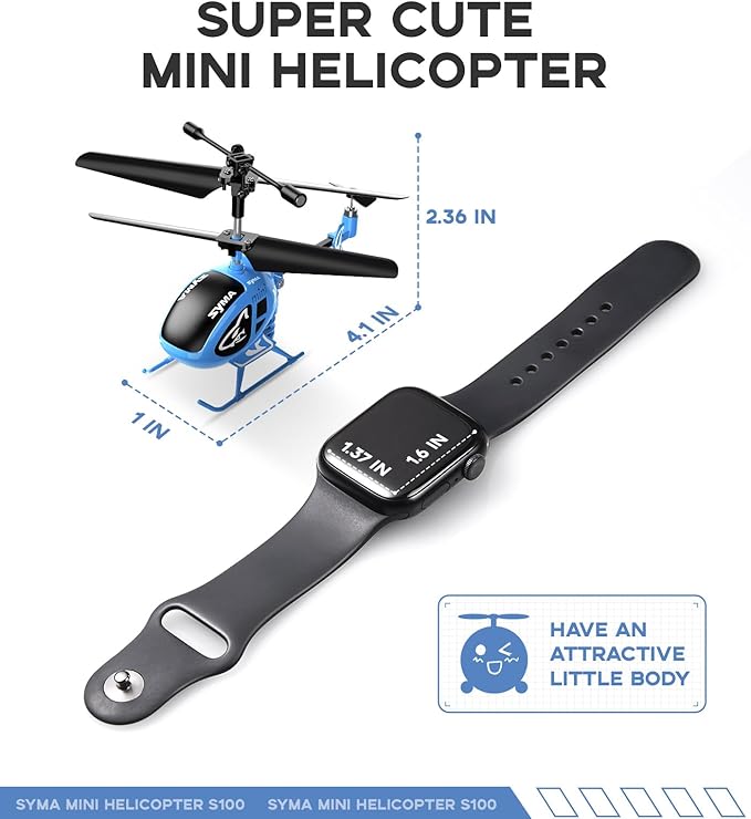SYMA Remote Control Helicopter, Mini RC Helicopter for Kids with Altitude Hold, One-Key Take Off/Land, Toy for Boys Girls Beginners Indoor Flying Fun