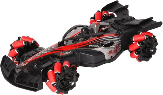 2.4GHz Remote Control Car - 360° Spin High-Speed Drift F1 Formula Racing, with Spray, Music & Light, Toy for Kids 8-12 Year Birthday Coolest Best Toy(Red)