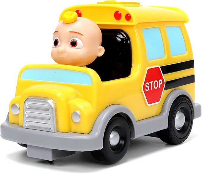 Jada Toys Cocomelon 7.5" School Bus RC Remote Control Car, Toys for Kids