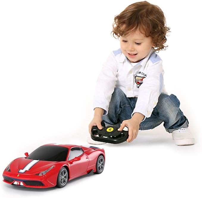Rastar RC Car | Radio Remote Control Car 1/14 Scale Ferrari 458 Special A, Model Toy Car for Kids, Auto Open & Close, Red