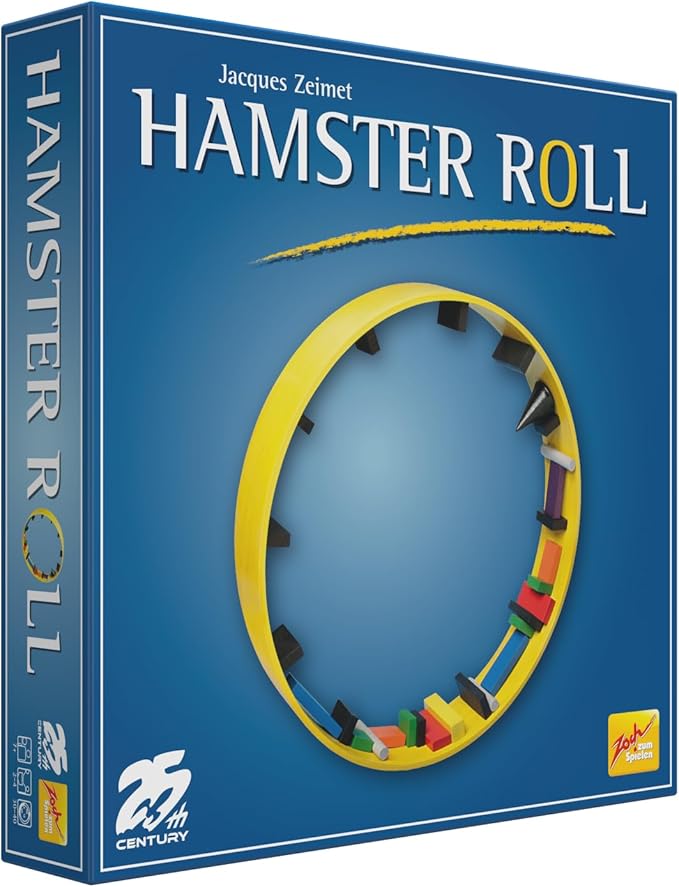 Hamster Roll, Most Unique Dexterity Game, Place Wooden Blocks in a Rotating Wheel - 25th Century Games