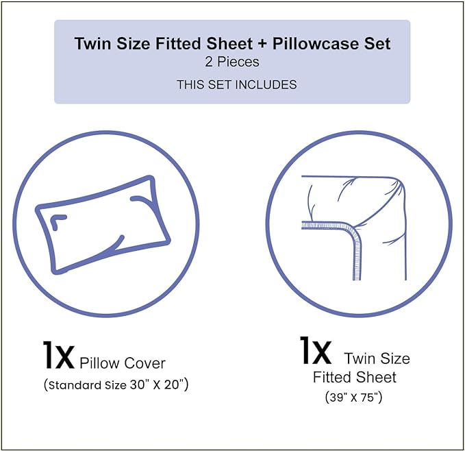 Ambesonne Ombre Fitted Sheet & Pillow Sham Set, Dreamy Pale Pink Waterfall Cotton Candy Inspired Modern Digital Print Girls Artwork, Decorative Printed 2 Piece Bedding Decor Set, Twin, Pale Pink