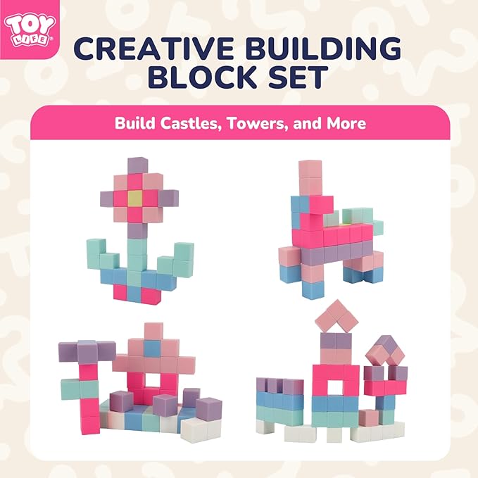 TOY Life 64 Pcs Magnetic Blocks for Kids Ages 3-5, Magnet Building Blocks for Toddlers, Magnetic Blocks for Kids Ages 4-8 Girls & Boys, Educational Learning Building Toys for Age 3 4 5 6 7 8-12