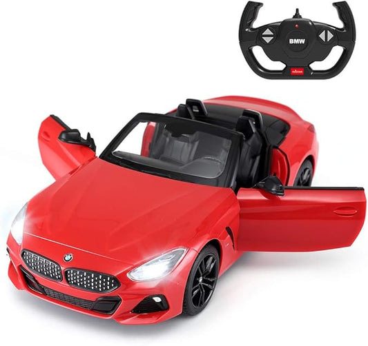 RASTAR BMW RC Car, 1/14 Scale BMW Z4 Roadster New Version Remote Control Car, Convertible Toy Car – Red / 2.4Ghz