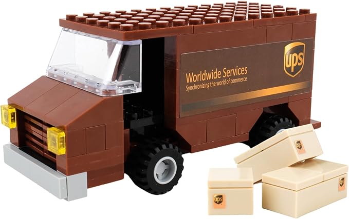 Daron UPS Package Car Construction Toy BL99977, Brown