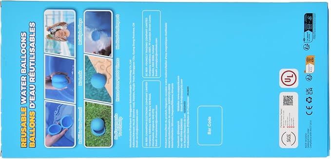SOPPYCID Reusable Water Balloons, Easy Quick Fill & Self-Sealing Water Bombs, Soft Silicone Water Splash Ball, Magnetic Water Ball for Outdoor Games, Summer Party(8Pcs)