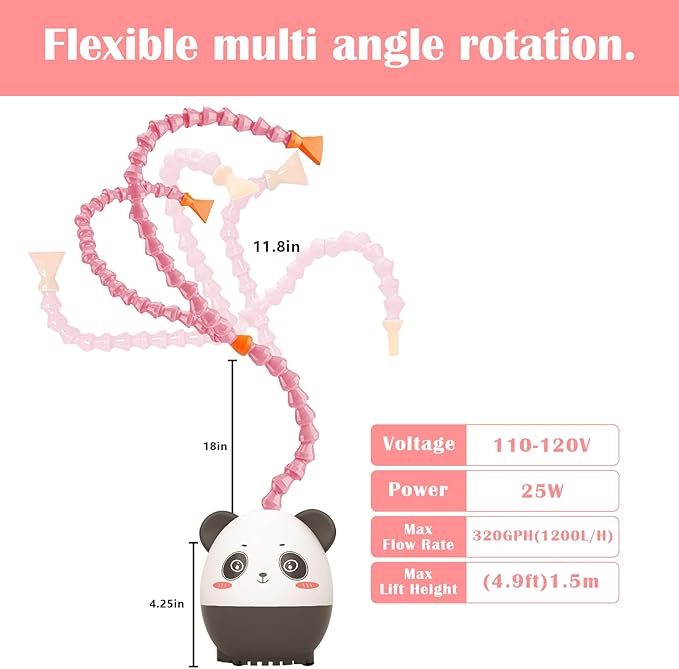 Water Table Pump, Summer Outdoor Splash Shady Oasis Water Toys, DIY Double Tube Water Pump for Kids Water Table(Pink)