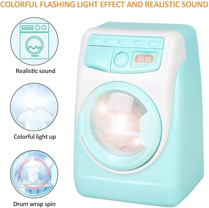 Coherny Mini Simulation Dollhouse Furniture Kitchen Toys Kids Children Play House Toy Washing Machine