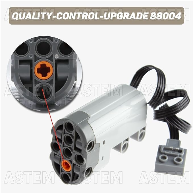 36Pcs Power-Function Set - Compatible with Technic Parts. Includes Battery Box, IR Speed Remote Control, IR Receiver, Motor, Power-Function Light, Extension Wire, Servo Motor, Shock Absorber