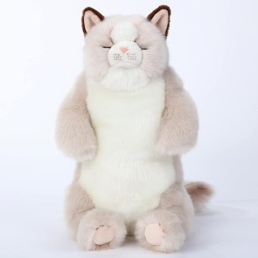 20" Length Adorable Stuffed Animal - Handmade Plush Soft Cat - Present Gift for Boys/Girls (Grey Ragdoll Cat)