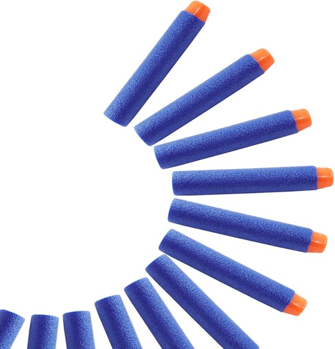 POKONBOY 1200 Pack Refill Darts Compatible with Nerf Guns, Refill Bullet Darts Foam Darts Compatible with Nerf Guns N-Strike Elite Series Blaster Toy Guns Kids(Storage Bag Included)