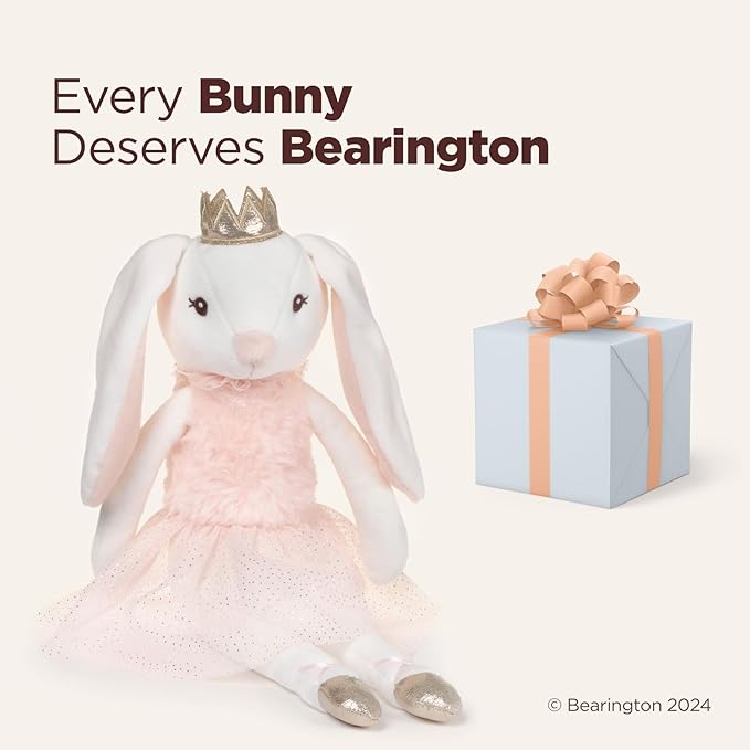 Bearington Brise The Ballerina Bunny Stuffed Animal, 16 Inch Plush Bunny - Dance Recital Gifts for Girls