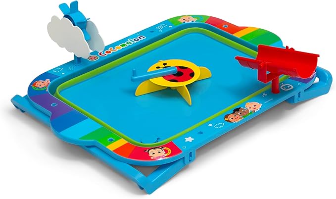 Delta Children CoComelon Water Activity Table - Collapsible & Portable - Ideal for Travel - Outdoor Kids Water Sensory Table, Blue