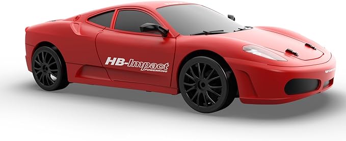 Remote Control Car RC Drift Car 2.4GHz 1:24 Scale 4WD 15KM/H High Speed Model Vehicle with LED Lights Drifting Tire Racing Sport Toy Car for Adults Boys Girls Kids Gift 2Pcs Rechargeable Batteries