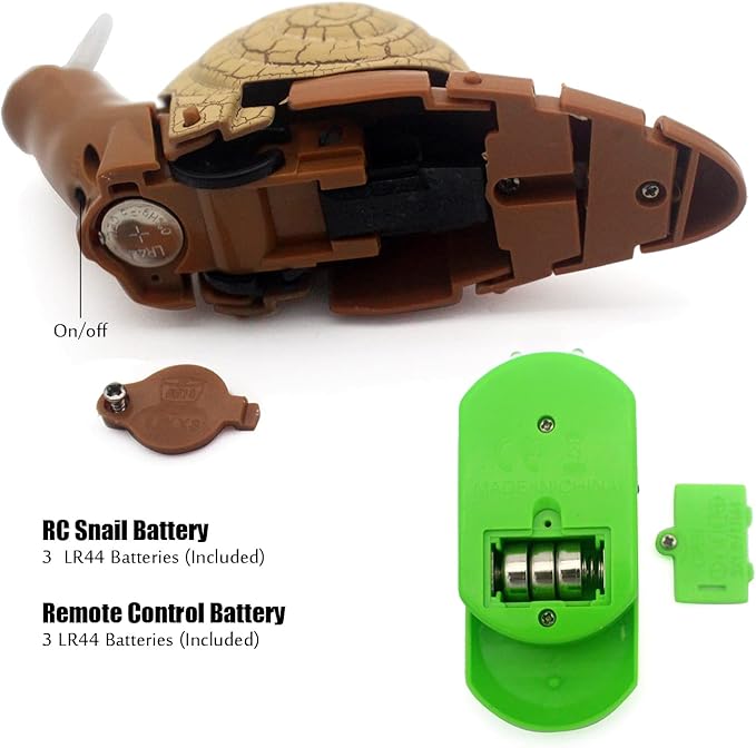 Tipmant Realistic RC Snail Remote Control Animal Toys Realistic Electronic Fake Insect Car Vehicle Kids Birthday Gifts