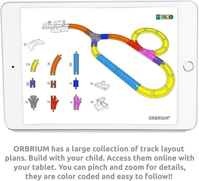 Toys 68 Pcs Wooden Train Track Expansion Pack Compatible with Thomas Wooden Train, Brio, Thomas The Tank Engine (68 Pcs)