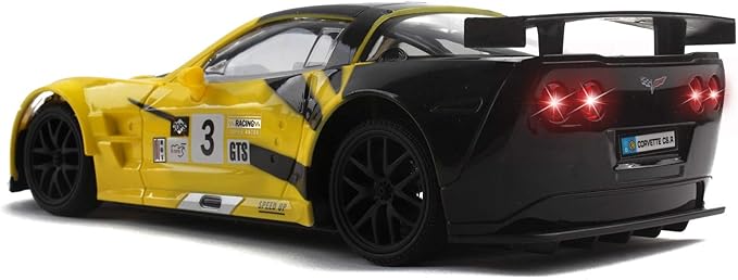 Vokodo RC Super Car 1:18 Scale Remote Control Full Function with Working LED Headlights Easy to Operate Kids Toy Race Vehicle Perfect Exotic Sports Model Great Gift for Children Boys Girls