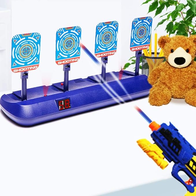 Targets for Nerf Guns, Electronic Auto Scoring Digital Reset Shooting Target for Nerf Practice, Ideal Gift Toy for Kids, Teens, Boys & Girls