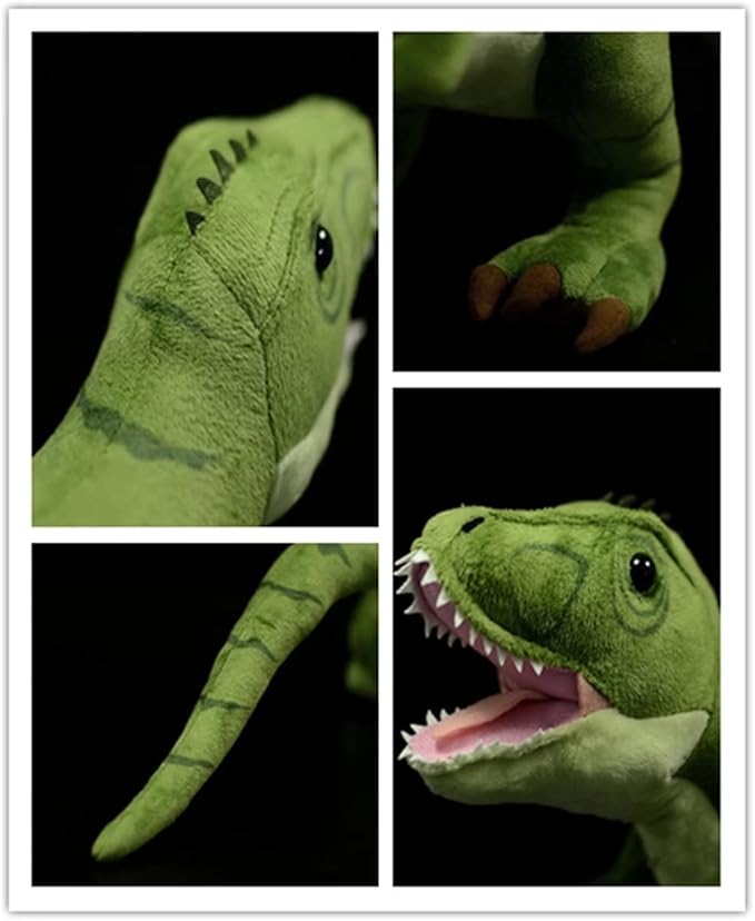 Tiny Heart Simulation Tyrannosaurus rex Plush Toy, 19 Inch Tyrannosaurus rex Dragon Stuffed Animals Realistic Doll Home Decor Collectibles Soft for Kids Boys