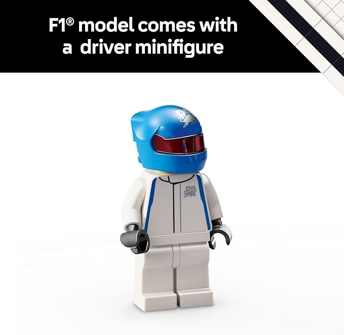 LEGO Speed Champions Visa Cash App RB VCARB 01 F1 Race Car Model Kits - Building Sets for Adults, Ages 18+ W/Realistic Features - F1 DIY Crafts for Display - Gift Ideas for F1 Fans - 77246