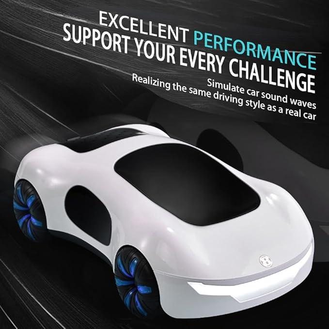 Remote Control Car, Gesture Sensing RC Sunt Car, 2.4GHz RC Drift Car for Kids with Spray Light and Sound, 360?Rotating Side Drifting RC Cars Birthday Gifts for Boys Girls, 3 Batteries (Black)