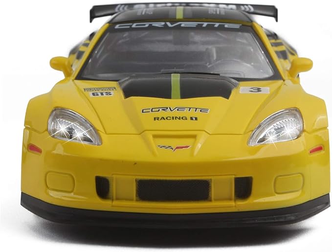 Vokodo RC Super Car 1:18 Scale Remote Control Full Function with Working LED Headlights Easy to Operate Kids Toy Race Vehicle Perfect Exotic Sports Model Great Gift for Children Boys Girls