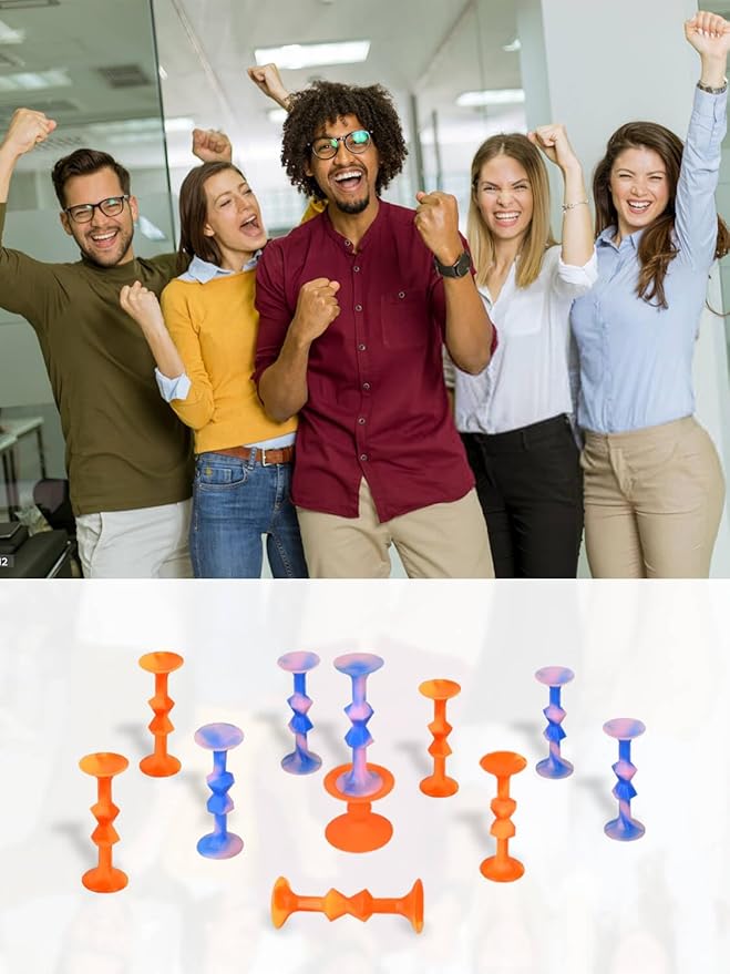 11Pcs Diamond Styled Valentine's Day Silicone Suction Cup Dart Game Pictionary Game for Family Party (Mix Color)