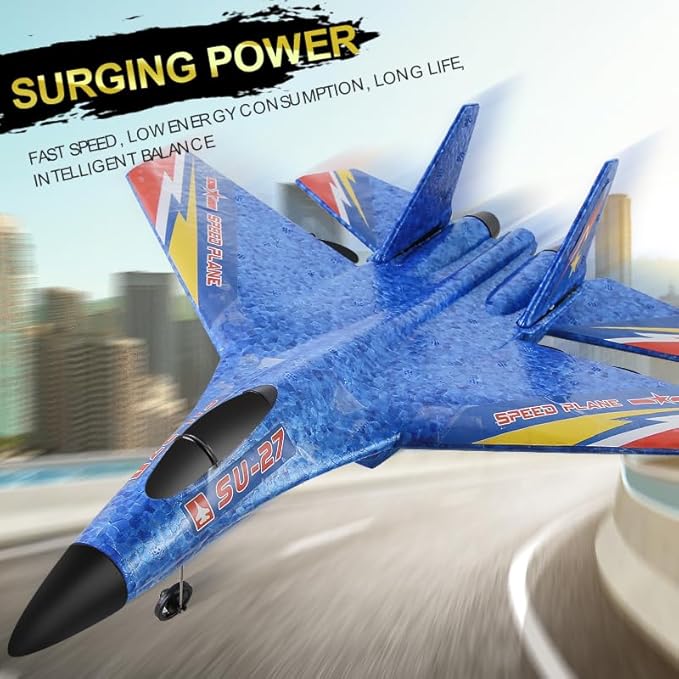 RC Plane,Remote Control Airplanes, Su-27 Ready to Fly Remote,2 Channel 2.4GHZ Remote Control Plane Aircraft,RC Airplane for Boys Girls Adults Beginners